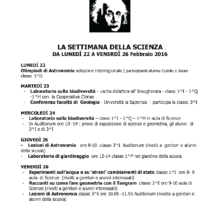 Settimana della scienza