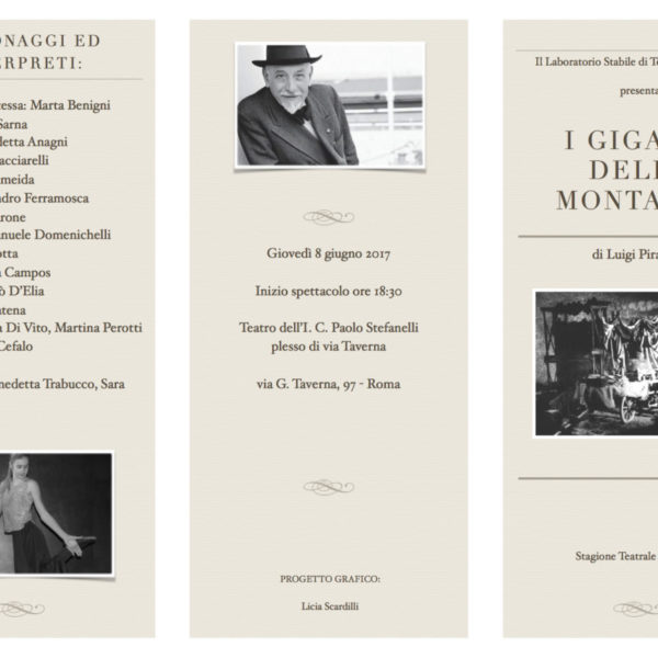 La brochure dello spettacolo